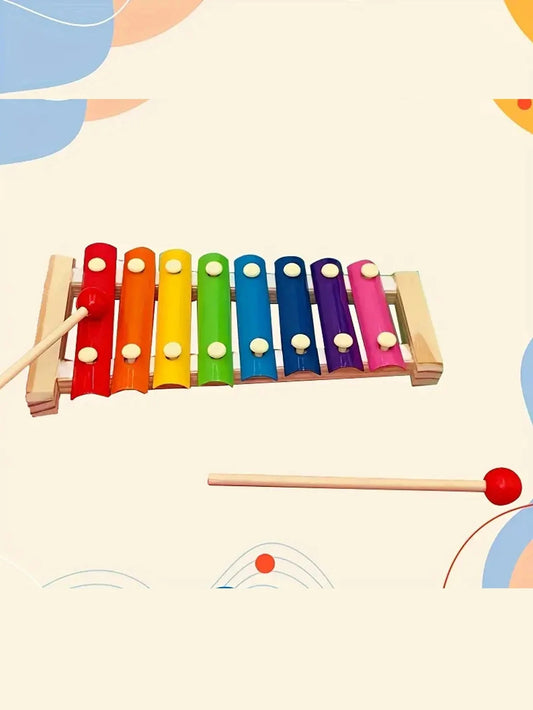 Xilofone Infantil de Madeira Colorido – Brinquedo Musical Educativo Montessori