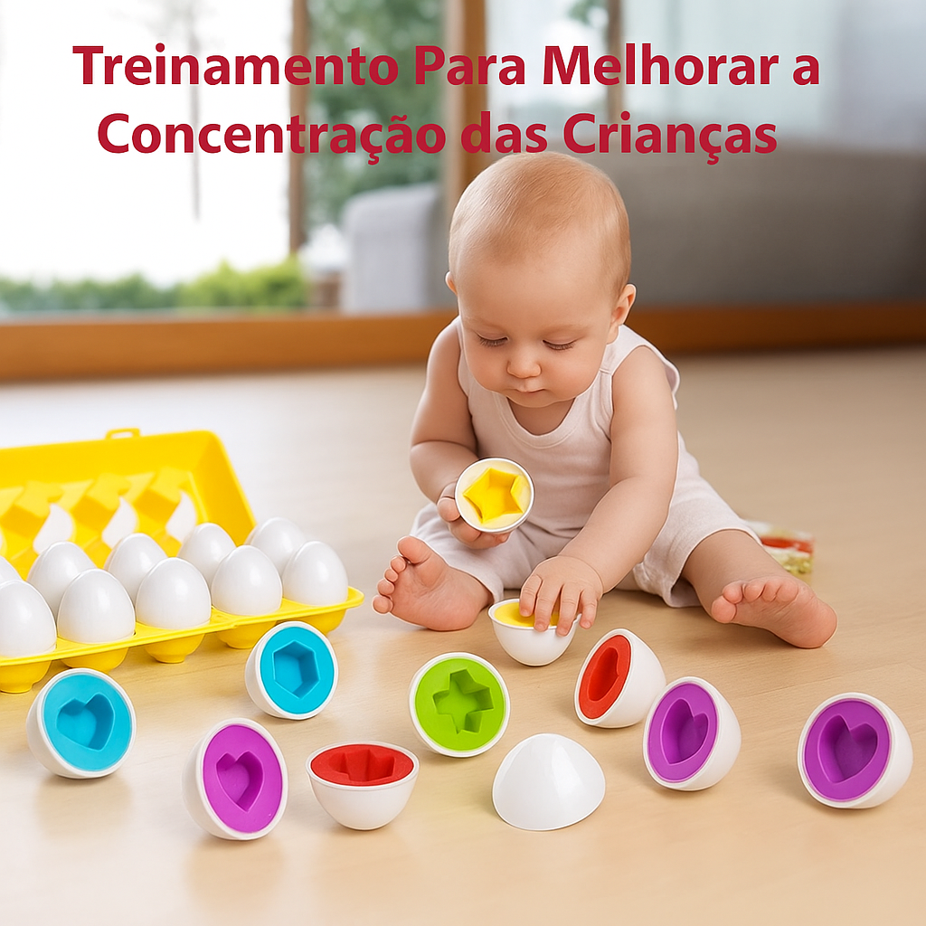 Ovos de Encaixe Montessori – Coordenação e Lógica