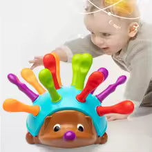 Ouriço de Coordenação Motora Montessori – Brinquedo Educativo Sensorial