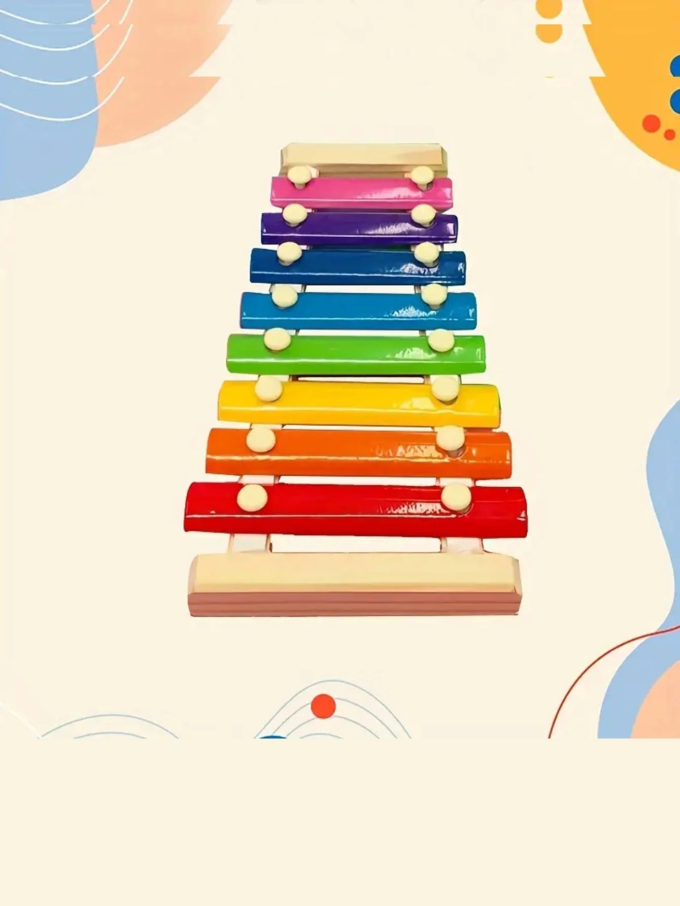 Xilofone Infantil de Madeira Colorido – Brinquedo Musical Educativo Montessori
